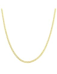 10 Karat Yellow Gold Hollow Inner Link Chain (2.35mm, 18 inch)