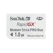 Sandisk RapidGX MS Pro Duo 1GB with MicroMate Reader (SDMSGX3-1024-A10, Retail Package)
