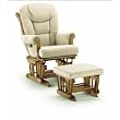 Glider w/ Ottoman 37779CB in Pecan