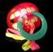 LIGHT UP LED FLASHING PARTY DUMMY PACIFIER ON LANYARD