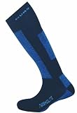 Mund Ski antibacterial technical padded stocking socks with 70% thermalite and 26% Rhovyl Iain.