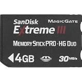 SanDisk ExtremeIII MemoryStick Pro-HG Duo 4GB 転送速度30MB/sec SDMSHX3-004G-J31