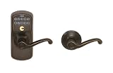 Schlage FE575 V PLY 716 FLA Plymouth Keypad Entry with Auto-Lock and Flair Levers, Aged Bronze