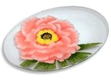 Peggy Karr Pink Peony Oval Serving Platter 18x13-in.