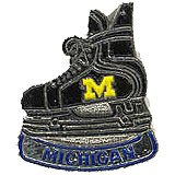 Michigan Wolverines Hockey Skate Pin