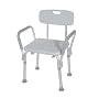 Bath Bench with Back and Removable Padded Arms