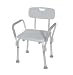 Drive Medical Bath Bench with Back and Removable Padded Arms