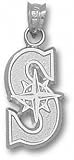 Seattle Mariners 5/8'' Sterling Silver ''S'' Pendant
