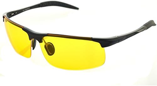 Careview Yellow Night View Vision Polarized Sunglasses Glasses Unbreakable Driving Fishing Sports-Aluminum Frame