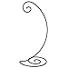 Home-X Spiral Ornament Stand. 13 inch. Black. Single