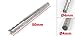 Helical Groove 3 Flute 4mm Dia Tip Tungsten Carbide Cutter End Mill 50mm Long