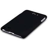 SAMSUNG GALAXY NOTE RUBBERISED ONE-PIECE SNAP CASE / COVER / METAL SHELL / SHIELD – SOLID BLACK PART OF THE QUBITS ACCESSORIES RANGE: samsung galaxy note metal case