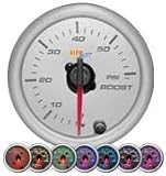 Gray 7 Color 60 PSI Boost Gauge