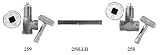 Arrowhead Brass AHD258 Gas Log Lighter Valve - Chrome