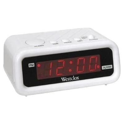 114761 Westclox Alarm Clock (White)
