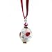 Murano Glass Pendant Jewelry - Ester Red/White Style 2