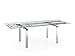 Casabianca Furniture CLOUD Stainless Steel Extendable Dining Table by Casabianca Home,