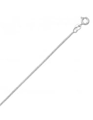 MMA Silver - 18 inch 019 Light Box Chain Necklace