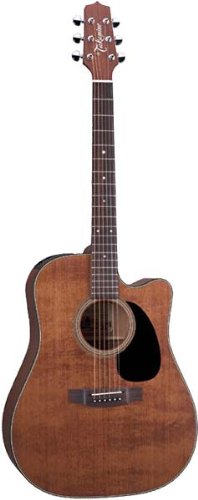 Takamine Pro Series EF340SCGN Dreadnought Acoustic Electric Guitar, Antique Natural with Case