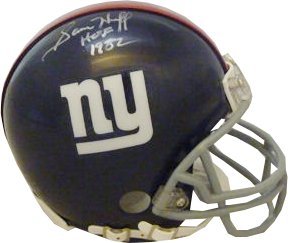 Sam Huff signed New York Giants TB Replica Mini Helmet HOF 1982