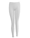 White Cotton Leggings Full Length