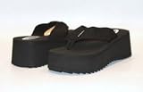 31%2BzzEJFwRL. SL160  Soda Womens Foam Platform Thong Flip Flop Beach Sandals Black Size 6.5
