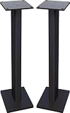 American Recorder Technologies Studio Monitor Speaker Stand Pair Black