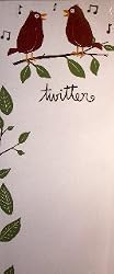 "Twitter" Magnetic Notepad by Hatley