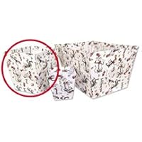 Medium Fabric Storage Bin- Dr. Seuss Cat In The Hat Covered Wire Frame; 10 X 10 X 10