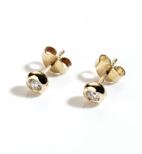 9ct Gold Diamond Studs