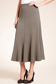 A Line Panelled Long Skirt