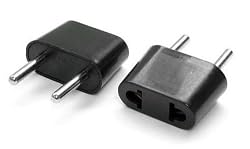 HQRP International USA to EUR (USA to European) Outlet Travel Plug Adapter