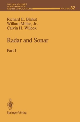 radar and sonar part i the ima volumes in mathematics and its applications