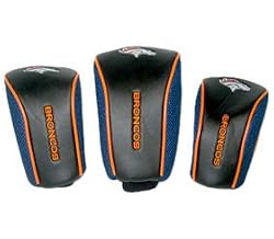 Denver Broncos Mesh Golf Barrel Head Cover Set - Football Sports Merchandise