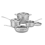 Cuisinart MCP-7N MultiClad Pro Stainless-Steel Cookware 7-Piece Cookware Set