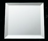 Square Mirror Placemat / Centerpiece, 14" x 14" Beveled (Set of 2)