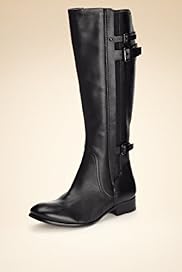 Autograph Leather Wide Fit Side Buckle Boots
