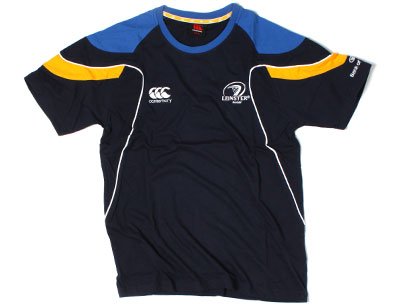 Leinster Players Cut and Sew Rugby T-Shirt - size L Leinster Players Cut and Sew Rugby T-Shirt - size L