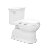 TOTO MS964214CEFG-01 Eco Soiree Elongated One Piece Toilet with Chrome Plated Sanagloss, Cotton White
