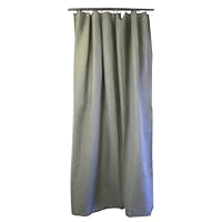 Nuvo Design Fabric Shower Curtain with Metal Grommets and Weighted Hem, Sage