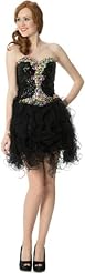 Strapless Short Jeweled  Organza Homecoming Dress/Prom Dress  With Ruffles