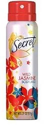 Secret Body Mist, Wild Jasmine 2.1 Oz. (One Bottle)