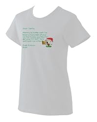 Dear Santa Letter Spoil Ryan Rotten Ladies T-Shirt WHITE XL