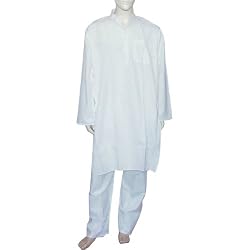 Cotton Clothing Kurta Pajama for Meditation Size M Chest :38 (gkp626)