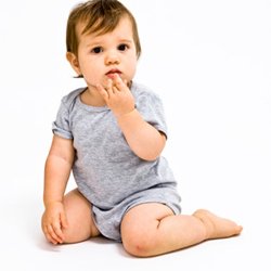 American Apparel Infant Baby Rib Short Sleeve One-Piece