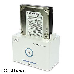 Vantec NexStar NST-D100SU 2.5-Inch/3.5-Inch SATA to USB 2.0 and eSATA Hard Drive Dock (White)