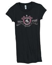 Wild & Untamed Cowgirl Black Juniors T-shirt