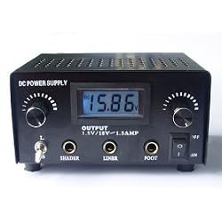 DUAL DIGITAL POWER SUPPLY FOR TATTOO MACHINE (LINER & SHADER CUSTOM SETTINGS)
