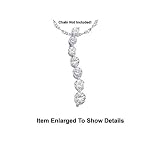 1/4 Ctw. Genuine Diamond Journey Pendant Solid 10k. Gold