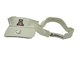 Arizona Wildcats NCAA White Adult Adjustable Visor with Embroidered Logo